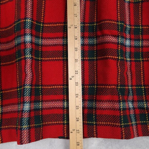 Vintage Pendleton Heavy Wool Shirt Jacket Mens Medium Red Tartan Plaid Relaxed - Picture 15 of 16